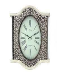 20" Novelty White Glass Analog Wall Clock