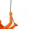 6" Orange Unique Climbing Man Wall Art