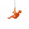 6" Orange Unique Climbing Man Wall Art