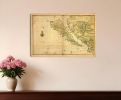 16" X 24" California As An Island C1650 Vintage Map Wall Art