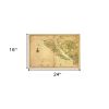 16" X 24" California As An Island C1650 Vintage Map Wall Art