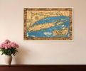 16" x 24" Vintage 1933 Map of Long Island Wall Art