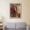 24" X 32" The Incomparable Albini Vintage Magic Poster Wall Art