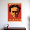 24" X 32" Houdini Master Of Mystery Vintage Magic Poster Wall Art