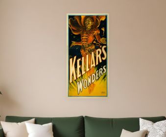 24" X 48" Keller's Wonders Vintage Magic Poster Wall Art