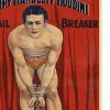 16" X 24" Houdini In Handcuffs Vintage Magic Poster Wall Art