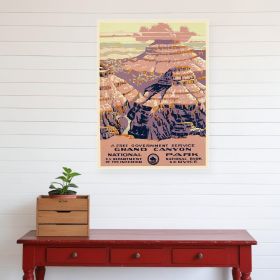 18" X 24" Grand Canyon C1938 Vintage Travel Poster Wall Art