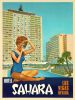 8.5" X 11" Hotel Sahara C1960S Las Vegas Vintage Travel Poster Wall Art