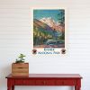 18" X 24" Rainier National Park C1920S Vintage Travel Poster Wall Art