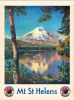 24" X 32" Mt. St. Helens C1920S Vintage Travel Poster Wall Art