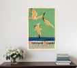 20" X 30"Birds Over Lake Michigan C1929 Vintage Travel Poster Wall Art