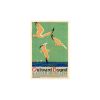 20" X 30"Birds Over Lake Michigan C1929 Vintage Travel Poster Wall Art