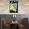 Vintage 1934 California Travel Unframed Print Wall Art