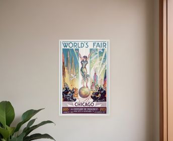 New York 1939 World's Fair Vintage Travel Unframed Print Wall Art