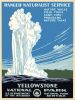 11" x 14" Yellowstone National Park c1938 Vintage Travel Poster Wall Art