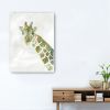 40" x 30" Abstract Marble Watercolor Giraffe Canvas Wall Art