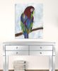 Large Bright and Tropical Parrot Canvas Wall Art