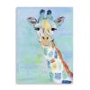 24" x 18" Pastel Patchwork Giraffe Canvas Wall Art