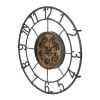 Round Decorative Gear Iron Wall Clock