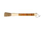 Yellow And Brown Jade Abacus Disc Decorative Calligraphy Brush