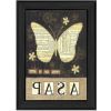 Always Say A Prayer Butterfly Black Print Wall Art