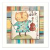 Hey Diddle Diddle White Framed Print Wall Art