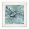 Simplicity Owl 1 White Framed Print Wall Art