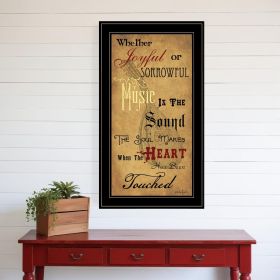 Sound of the Soul 2 Black Framed Print Wall Art