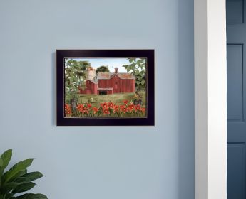 Summer Days 2 Black Framed Print Wall Art