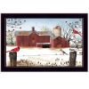 Winter Friends 2 Black Framed Print Wall Art