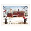 Winter Friends 7 White Framed Print Wall Art