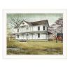 April Showers 3 White Framed Print Wall Art