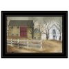 The Old Stone Barn 2 Black Framed Print Wall Art