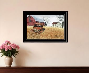 Granddads Old Truck 7 Black Framed Print Wall Art