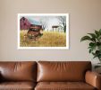 Granddads Old Truck 10 White Framed Print Wall Art