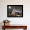 Midnight Moon 6 Black Framed Print Wall Art