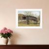 The Old Humpback Bridge 1 White Framed Print Wall Art