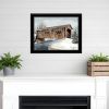 The Kissing Bridge 4 Black Framed Print Wall Art