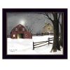 Light in the Stable 2 Black Framed Print Wall Art