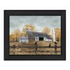 A Casual Conversation 2 Black Framed Print Wall Art