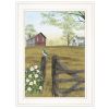 Mornings Glory 1 White Framed Print Wall Art