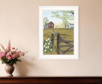 Mornings Glory 1 White Framed Print Wall Art