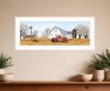 Autumn on Farm 1 White Framed Print Wall Art