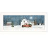 Winter on The Farm 1 White Framed Print Wall Art