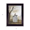 Morning Commute Outhouse Black Framed Print Wall Art