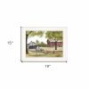 The Old Spring House 1 White Framed Print Wall Art