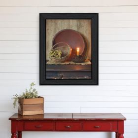 The Red Bowl 1 Black Framed Print Wall Art