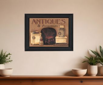 Antiques and Primitives Black Framed Print Wall Art