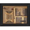 Country Treasures Black Framed Print Wall Art