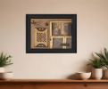 Country Treasures Black Framed Print Wall Art